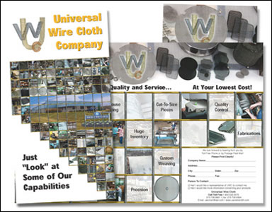 Corporate Direct Mail Brochure Design for Universal Wire Cloth Company by Dynamic Digital Advertising