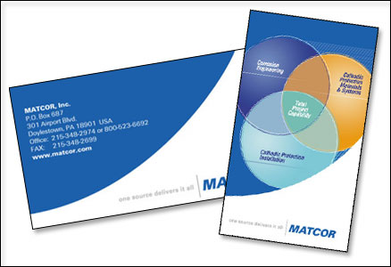 Online Business Cards on Professional Business Card Design For Matcor By Dynamic Digital