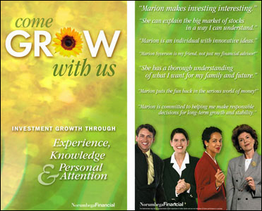 Poster design for Norumbega Financial