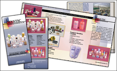 Custom Brochure Design for  Mystic Assembly by Dynamic Digital Advertising