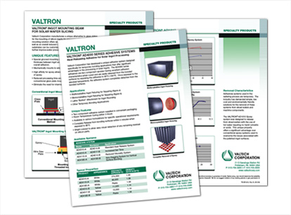 sales sheet for Valtech Corporation