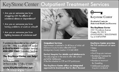 trade ad design for KeyStone Center OP