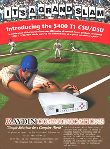 trade ad for Aydin Communications