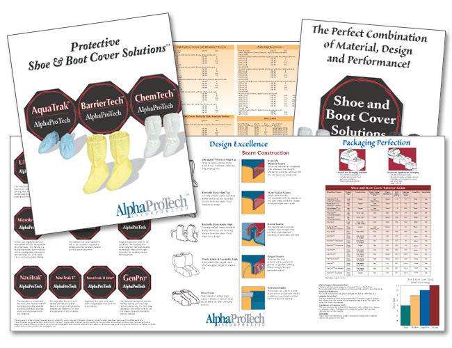 Print Brochure Design for AlphaProtech Shoe System