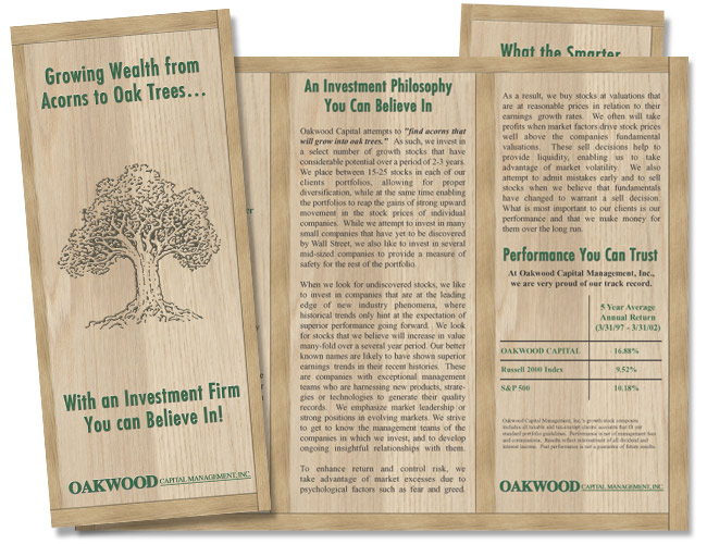 Print Brochure Design For Oakwood