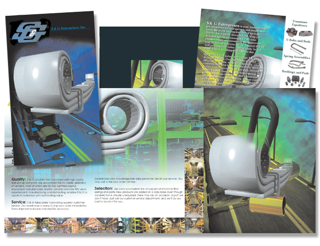 DDA chose to combine computer generated 3D images with photographs to create a unique corporate identity for S&G