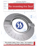 DDA began by 3D modeling and rendering an exact illustration of the new seal. "Re-inventing the seal" became the slogan for this high tech brochure and 8 foot high digital photographic trade show graphic.
