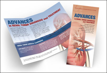 Trifold  Brochure Design for Renal Tumor Diagnosis Dynamic Digital Advertising