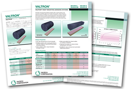 sales sheet for Valtech Corporation