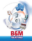 A 24 page catalog for Marine Seat manufacturer B&M. An attractive cover design compliments a clean interior graphic layout and crisp four color printing on glossy stock.