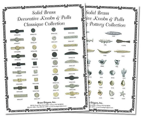Print Sales Sheet Design For Brass Elegans Inc.